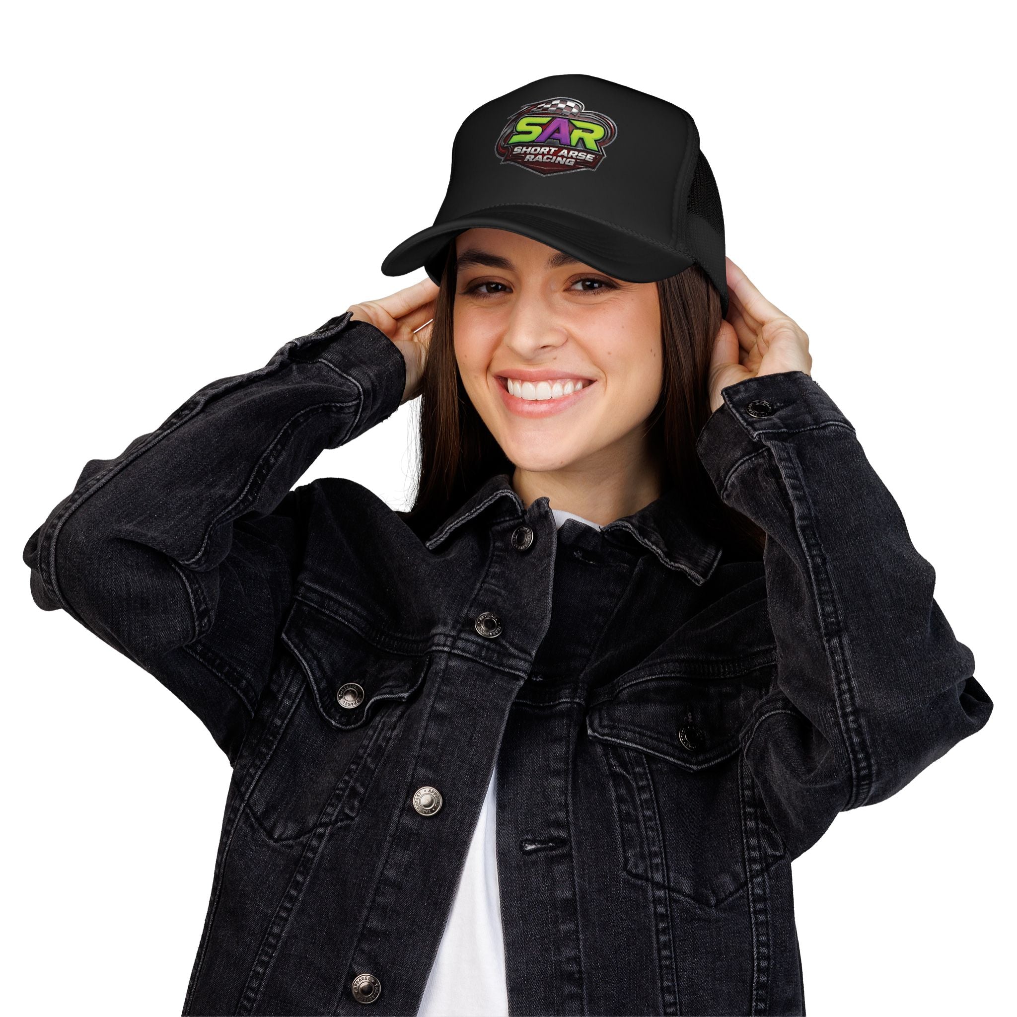Short Arse Racing Foam Trucker Hat - Racing Logo Cap