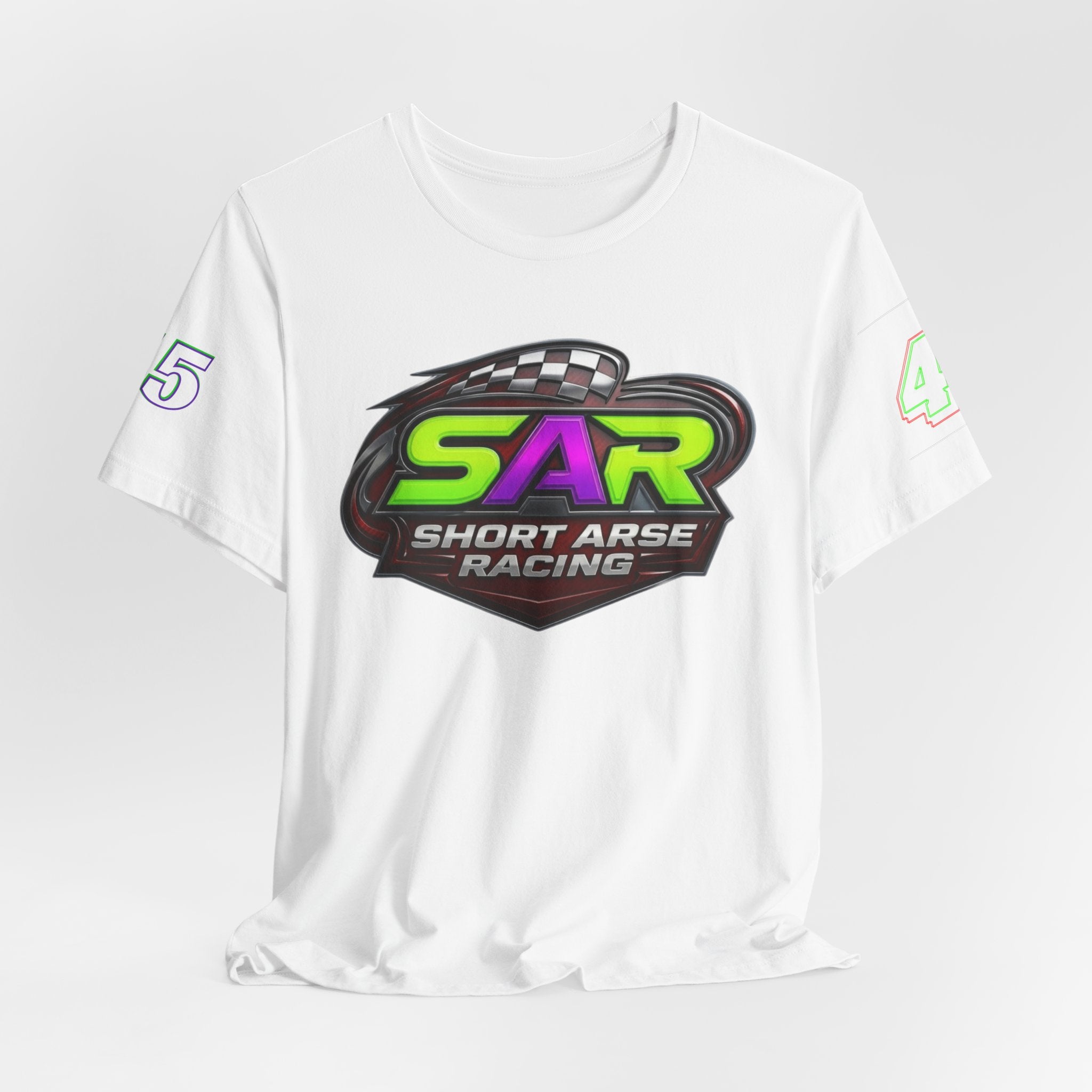Racing Logo Tee — "SAR Short Arse Racing" Graphic T-Shirt