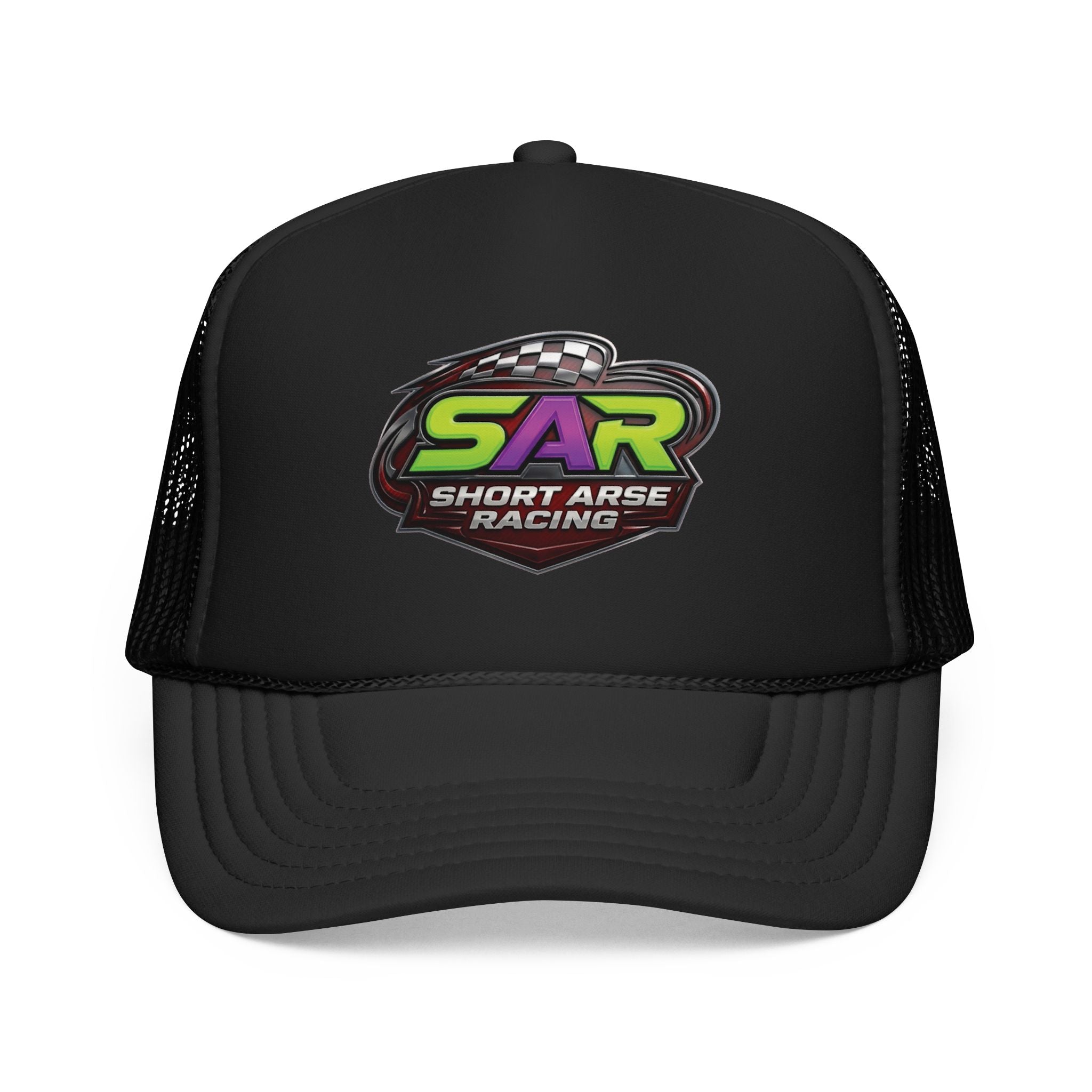 Short Arse Racing Foam Trucker Hat - Racing Logo Cap