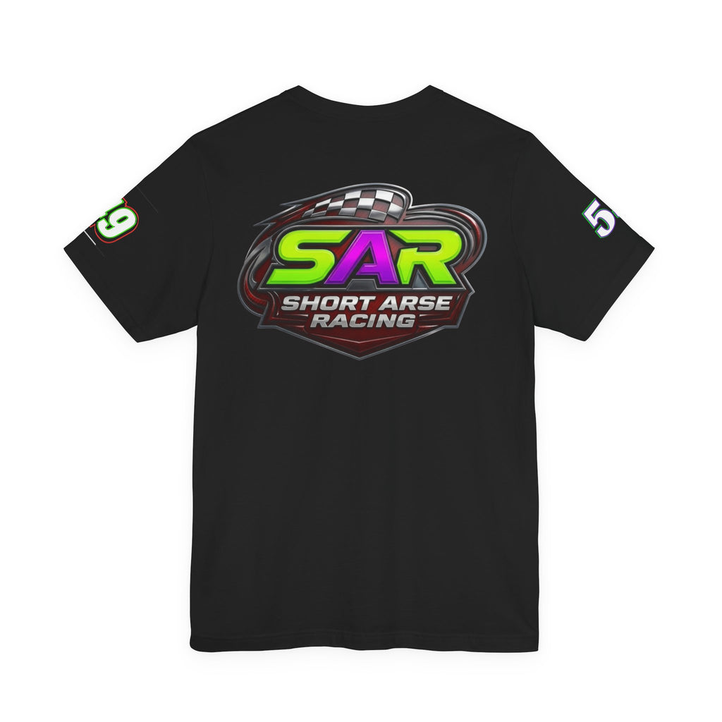 Racing Logo Tee — "SAR Short Arse Racing" Graphic T-Shirt