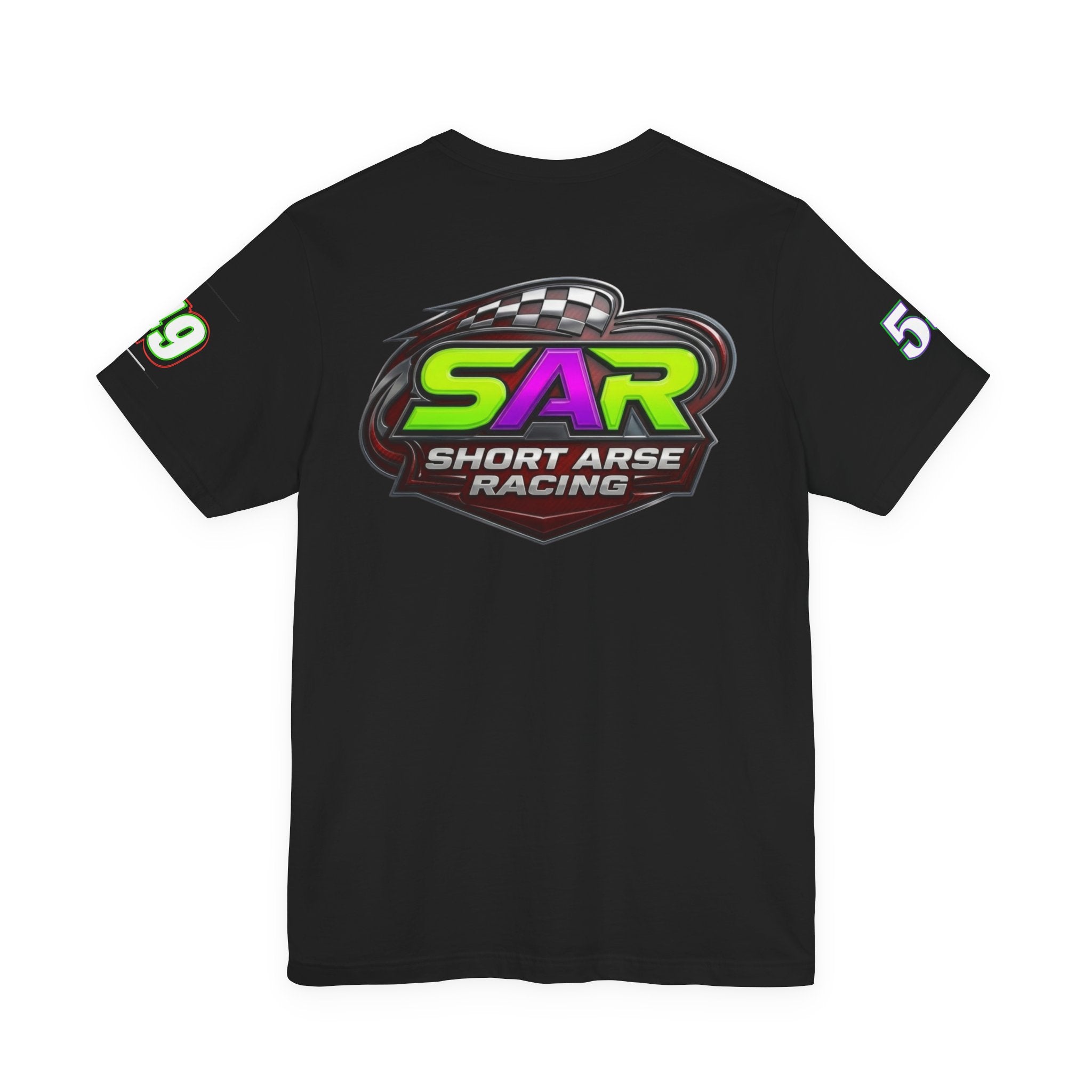 Racing Logo Tee — "SAR Short Arse Racing" Graphic T-Shirt