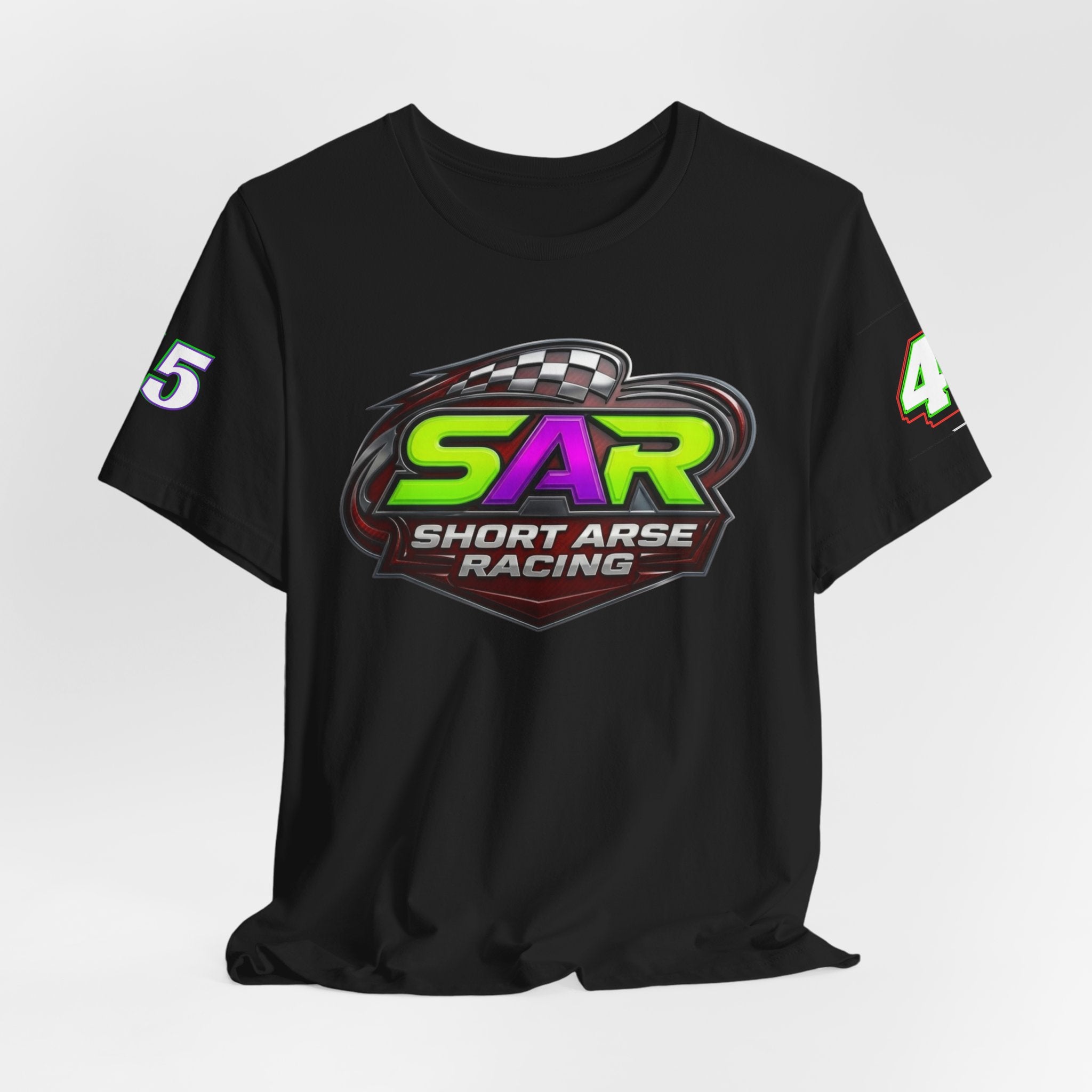 Racing Logo Tee — "SAR Short Arse Racing" Graphic T-Shirt